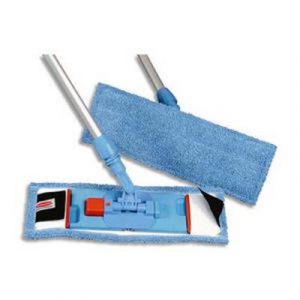 Visiodirect Frange microfibre bleu pour support BU400 utilisation à sec - Format : L40 x P10 cm