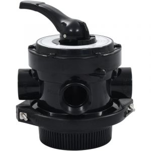 VidaXL Soupape à Multi-Voies pour Filtre à Sable ABS 1,5" 4 Voies Soupape à Montage Supérieur 6 Fonctions de Soupape Valve de Piscine