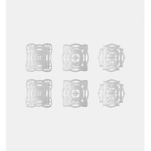 Christofle Set de 6 ornements de fête Sève d'argent Métal argenté - SÈVE D'ARGENT Gris - Couleur Gris - Taille Taille unique