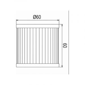 Champion Filtre à Huile Adaptable HYOSUNG GT650 - Similaire HF681