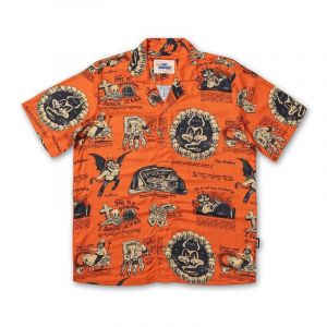 Chemise manches courtes de The Dudes - Beelzebud - Chemise Hawaïenne Rouge - S à XXL - pour Homme - multicolore