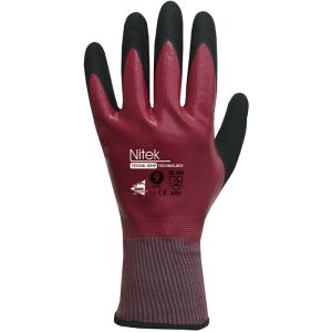 Image de Manusweet Gants Nitrile - Gants imperméable - Gants 100% Oléofuge - Captain Oléostop - Gants de mécanique - Taille 10