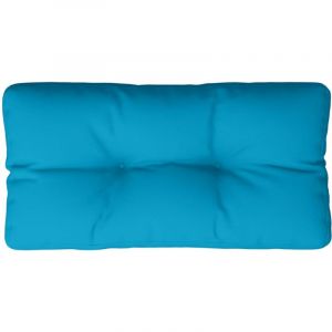 VidaXL Coussin de palette bleu clair 70x40x12 cm tissu