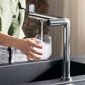 Hansgrohe Aqittura M91 Mitigeur de cuisine, avec système d'eau pétillante, 76810000,