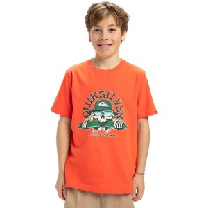 Quiksilver Ev Skull Feast - T-shirt à manches courtes pour Garçon 8-16 Orange - Taille 8