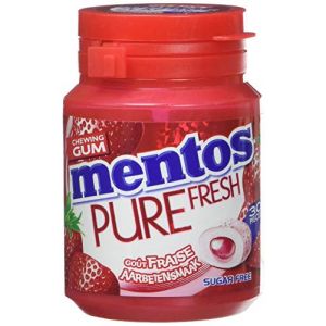 Mentos Gum pure fresh fraise set de 6 boîtes 360 g