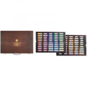 Royal Talens Coffret Gallery, 100 pastels portrait, Coffret bois