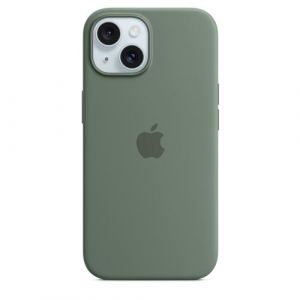 Image de Apple Coque en silicone avec MagSafe pour iPhone 15 - Cypres