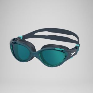 Speedo Biofuse 2.0 Mirror Swimming Goggles | Female Design | Patented Adjust Mechanism | Anti-Fog | Anti-Leak | Comfort Fit, Lunettes de plongée aux femmes, Dark Green, One Size -