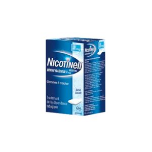 GlaxoSmithKline Nicotinell - Chewing-gum saveur Menthe fraîcheur 2 mg