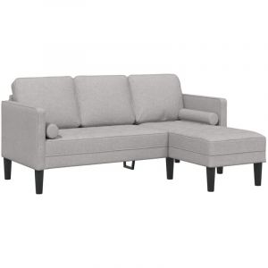 VidaXL Ensemble de Canapés Gris nuage 173 x 131 x 67 cm tissu