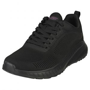 Skechers Bobs Squad Chaos Face Off, Basket Femme, Noir, 37 EU