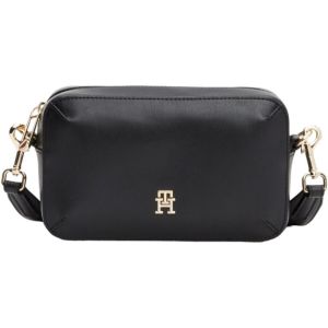 Tommy Hilfiger Sac à Bandoulière Sac Femme Chic Flap Crossover Petit, Noir (Black), Taille Unique