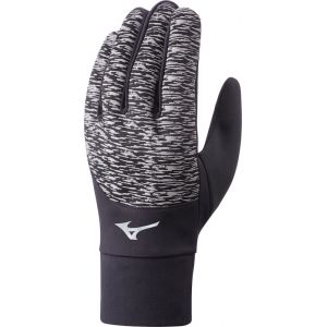 Mizuno Windproof - Gants course à pied - gris/noir L Gants & Manchettes running