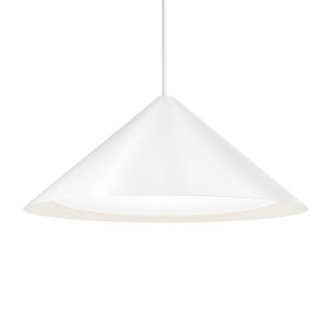 Louis Poulsen Suspension Keglen LED / Ø 65 cm - Aluminium blanc en métal