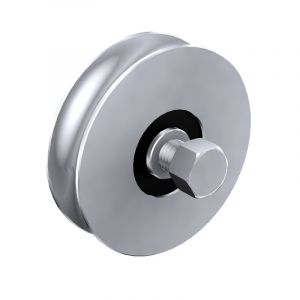 Slid'up by Mantion Galet &Oslash;100 mm en INOX &agrave; gorge ronde &Oslash;21 mm - 400 kg