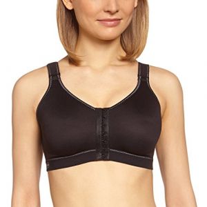 Anita Maternity Soutien-gorge De Sport à Fermeture Frontale Frontline Open 100D noir