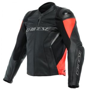 Dainese Blouson Racing 4 Noir Rouge Fluo - Taille 50