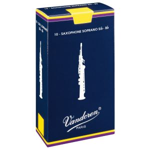 Image de Vandoren Traditionnelles 3 SR203 - 10 anches de Saxophone Soprano