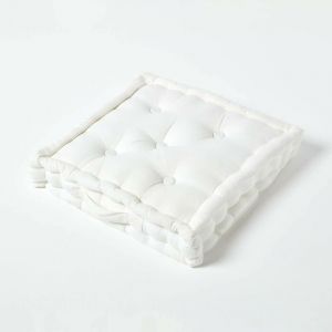 Coussin de sol Blanc 40 x 40 cm