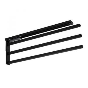 Itar - Porte torchon coulissant noir - Hauteur : 148 mm - Nombre de bras : 3