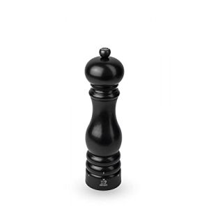 Peugeot Moulin à Sel Paris u'Select 22 cm + Sel Gemme Inclus - 6 Réglages de Moutures Prédéfinies - En Bois Labellisé PEFC - Fabrication Française - Coloris Noir Satin