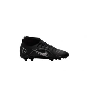 Nike Jr Superfly 8 Club FG/MG, Baskets, Black Metallic Silver Medium Ash, 38.5 EU