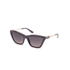 Guess Femme GU00199 20B Lunettes de soleil Inject&eacute; Gris Fum&eacute;e Carr&eacute; Normale
