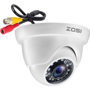 Zosi 1080P Caméra de Surveillance Extérieure IP66 20M Vision Nocturne Objectif 3,6mm Caméra AHD/TVI/CVI/CVBS Système de Surveillance