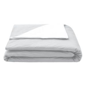 Descamps Housse de couette Unis percale 94 fils/cm² Gris