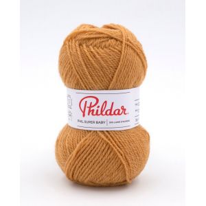 Pelote de fil à tricoter Super Baby miel - Phildar