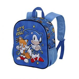Karactermania Sega-Sonic Lets roll-Sac à dos 3D Petit, Bleu