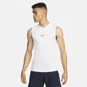 Nike Pro M v&ecirc;tement running homme Blanc - Taille L