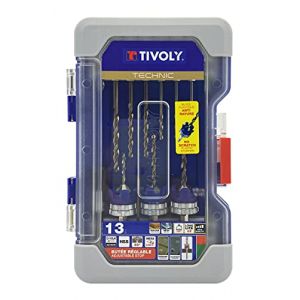 Tivoly 11900770001 Ranger 13pcs Coffrets de Forets HSS + butées Spécial Terrasse