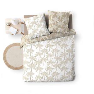 Douceur d'int&eacute;rieur, Parure 3 Pi&egrave;ces (260 x 240 cm) Oliana, R&eacute;versible - 100% Coton