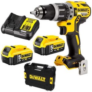 Dewalt DCD796P2-QW Perceuse Visseuse à percussion 18V xr 2x5,0 Ah en tstak