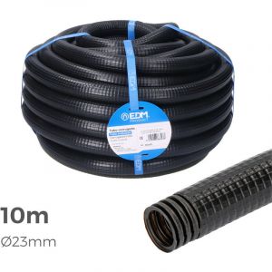 Image de Gaine Électrique ICTA Ø32mm Noir Usage Extérieur 10m