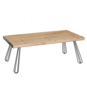 Mendler Table basse HWC-L73 120x60cm, naturel