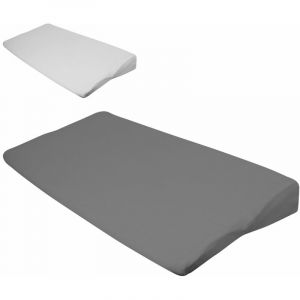 Monsieur Bébé Lot de 5 draps housse 100% coton pour plan incliné - 60 cm de large - Gris Gris