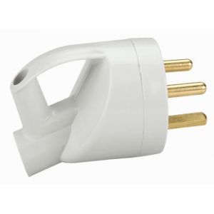 Image de Legrand Fiche plastique 2P+T 20 A Sortie inclin&eacute;e - Gris