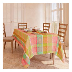Garnier Thiebaut Nappe jacquard pur coton Mille auras Multicolore Garnier-thiebaut - Couleur Multicolore - Taille 150 x 150 cm