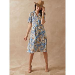 Daxon Robe by - Robe à col tailleur