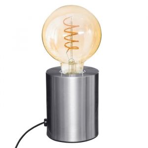 Silumen - Lampe de Chevet Ampoule avec Socle en Métal Argent - Noir - Doré - Argent - Cuivre