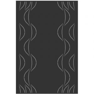 Le Marquier Plaque Murale Eole Noir L80 H120