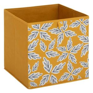 5five Simply Smart - Bo&icirc;te de rangement mix n modul motif folia jaune 31x31cm - 5five