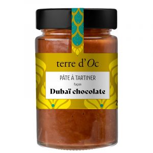 Terre d'Oc P&acirc;te &agrave; tartiner chocolat Duba&iuml; 200 g