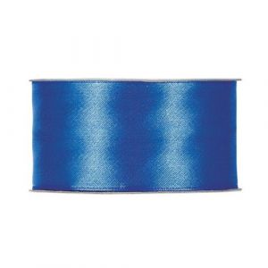 RUBAN SATIN DOUBLE FACE 40MMX25M BLEU BRILLANT Bleu, Turquoise, Ciel, Marine