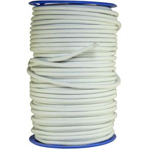 Sandow élastique professionnel Diamètre 9 mm 50 mètres linéaires Couleur Blanc Fixation Baches
