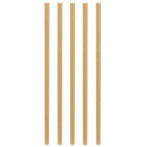 Image de Pick & Drink Pailles imprimées fantaisies en papier (Lot de 50) naturel - Naturel