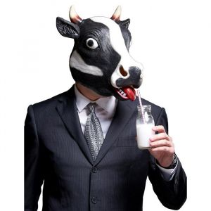 Masque Vache à corne Adulte - Taille Taille Unique